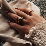 The Gold Isolde Ring - Lab-grown Diamond Rings UK - Engagement - Milestone Birthday Gift - Dainty London