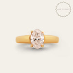 The Gold Isolde Ring - Lab-grown Diamond Rings UK - Engagement - Milestone Birthday Gift - Dainty London