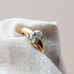The Gold Isolde Ring - Lab-grown Diamond Rings UK - Engagement - Milestone Birthday Gift - Dainty Londonn