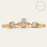 The Gold Isolde Ring - Lab-grown Diamond Rings UK - Engagement - Milestone Birthday Gift - Dainty London