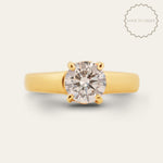 The Gold Mina Ring - Kind not mined diamonds- engagement rings uk 1000 - Dainty London