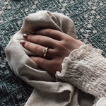 The Gold Mina Ring - Kind not mined diamonds- engagement rings uk 1000 - Dainty London