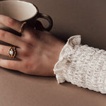 The Gold Mina Ring - Kind not mined diamonds- engagement rings uk 1000 - Dainty London