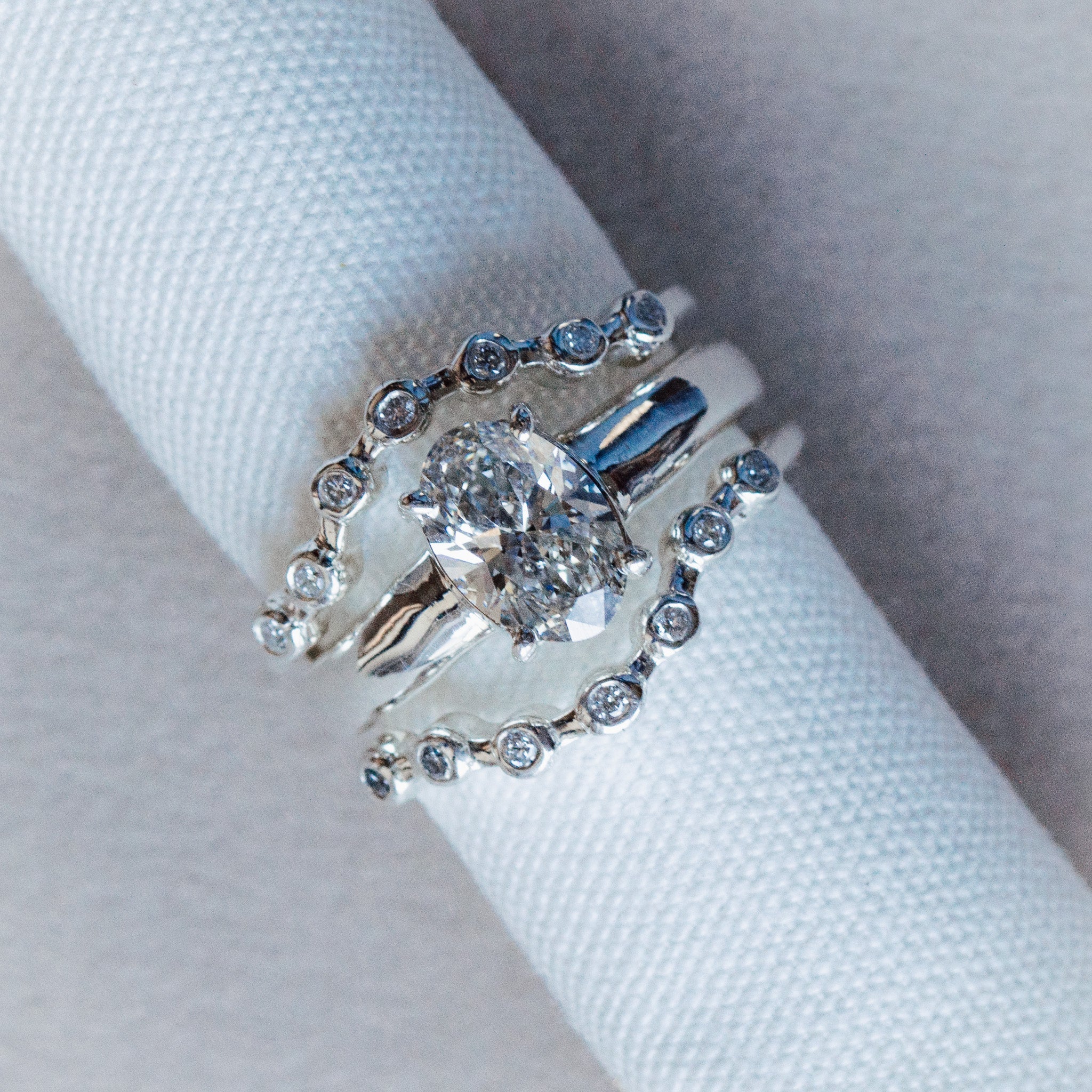 The Isolde Ring - Affordable Classic White Gold lab-grown Rings - Dainty London