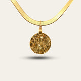 The Gold Hemera Necklace - Dainty London gold necklace, sun-inspired jewelry, geometric pendant, handmade silver necklace, vermeil jewelry, Greek goddess jewelry, minimalist gold necklace, gift for her, sunlight jewelry, everyday luxury, crafted jewelry, statement necklace, special occasion gift