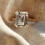 The Livia Ring - Luxury Octagonal Diamond Rings - Milestone Birthday Gifts for her - Dainty London