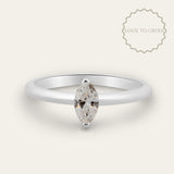 The Marlowe Ring - Dainty Marquise Diamond Engagement Rings UK - Dainty London