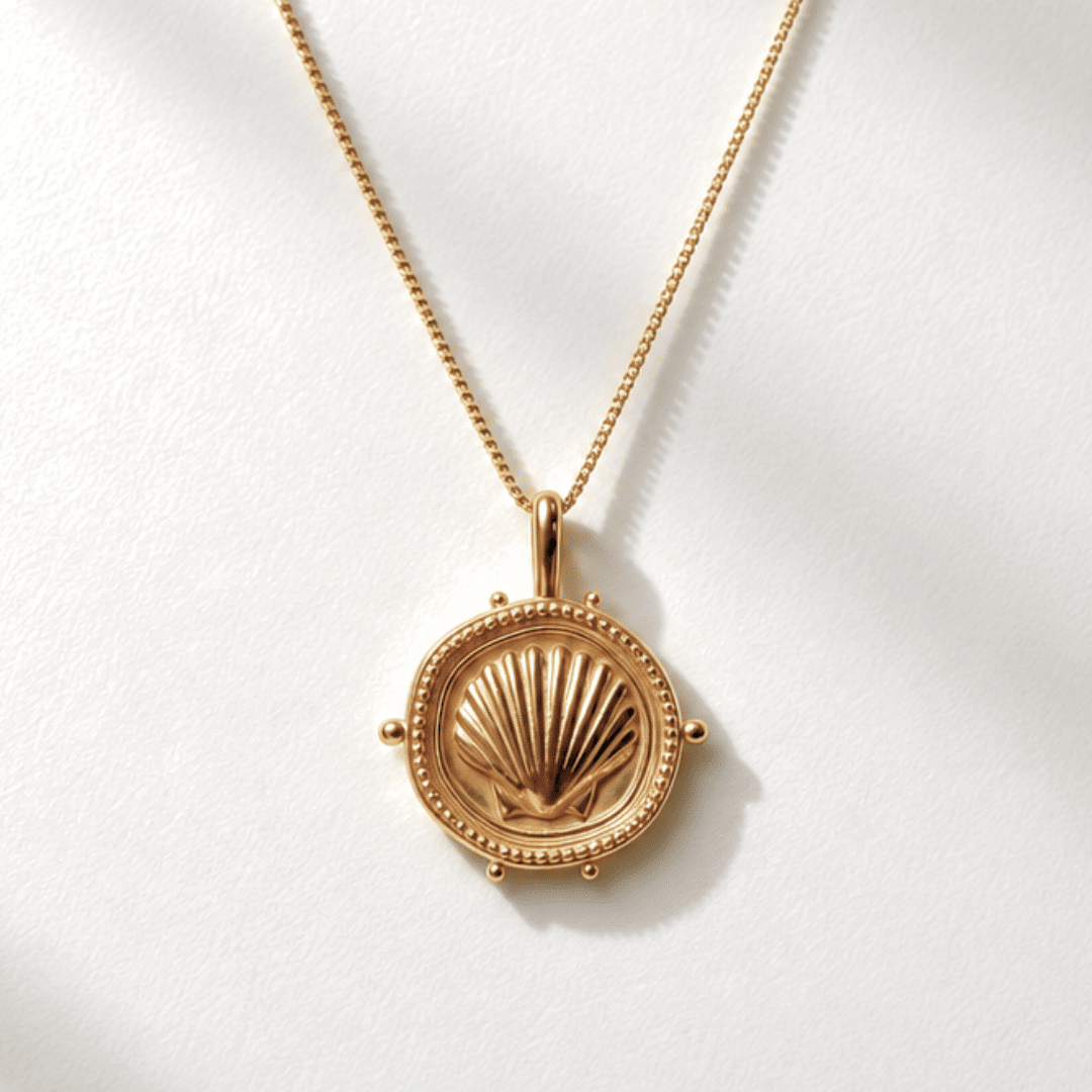 The Mermaid's Coin in Solid Gold - Dainty London-christmas gift-Fine