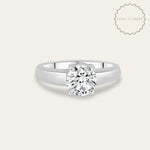 The Mina Ring - Single Diamond - Classic Vintage Settings -Engagement Rings UK for women - Dainty London