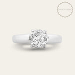 The Mina Ring - Single Diamond - Classic Vintage Settings -Engagement Rings UK for women - Dainty London