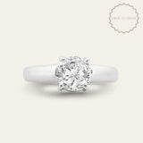 The Mina Ring - Single Diamond - Classic Vintage Settings -Engagement Rings UK for women - Dainty London