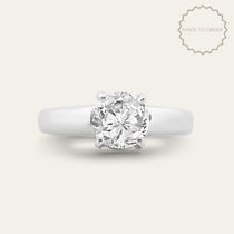 The Mina Ring - Single Diamond - Classic Vintage Settings -Engagement Rings UK for women - Dainty London