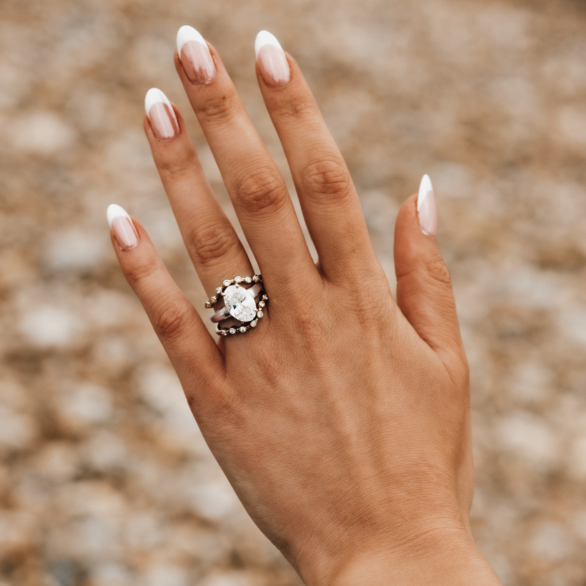The Nadira Ring - Unique Diamond Engagement Rings for women - Under 3000 - Dainty London