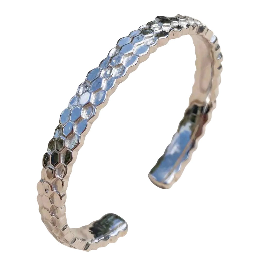 The Silver Artemis Bangle - Dainty London