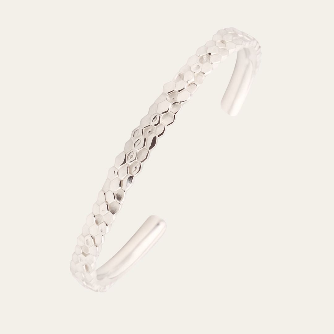 The Silver Artemis Bangle - Dainty London