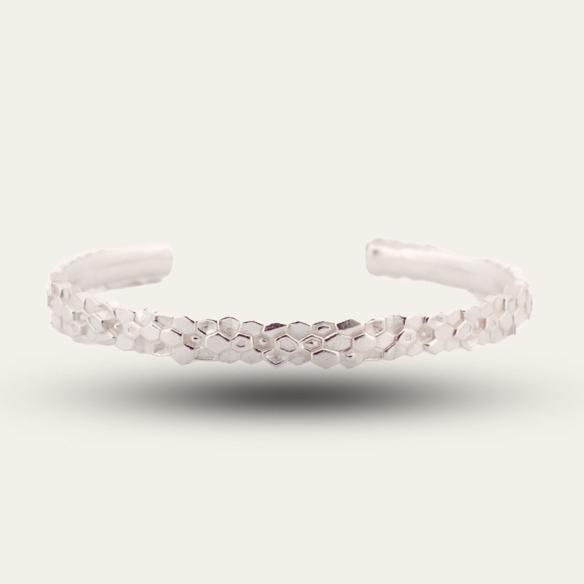 The Silver Artemis Bangle - Celestial Goddess Inspired - Contemporary bracelets - Dainty London