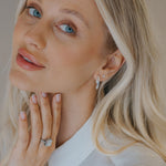 The Silver Hebe Hoops - Goddess and Celestial Inspired Hoop Earrings - Dainty London