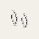 The Silver Hebe Hoops - Goddess and Celestial Inspired Hoop Earrings - Dainty London