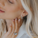 The Silver Hebe Hoops - Goddess and Celestial Inspired Hoop Earrings - Dainty London