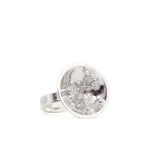 The Silver Orb Ring - Dainty London