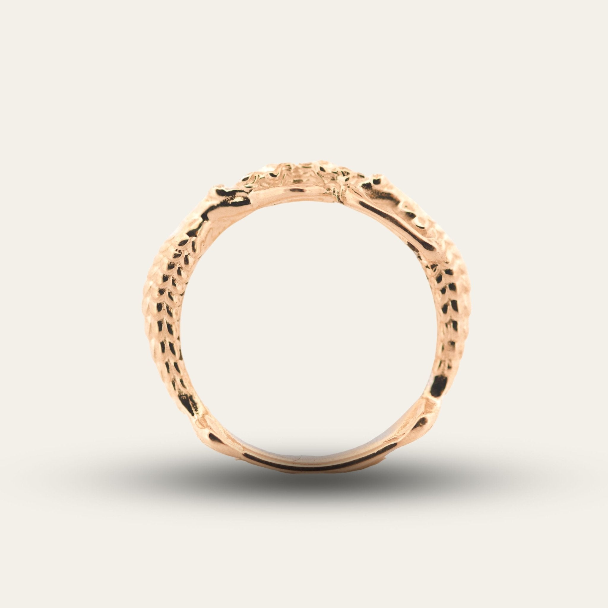 The Solid Gold Zennor Ring - Mermaidcore - Mermaid Ocean Jewellery for Sea Lovers - Dainty London