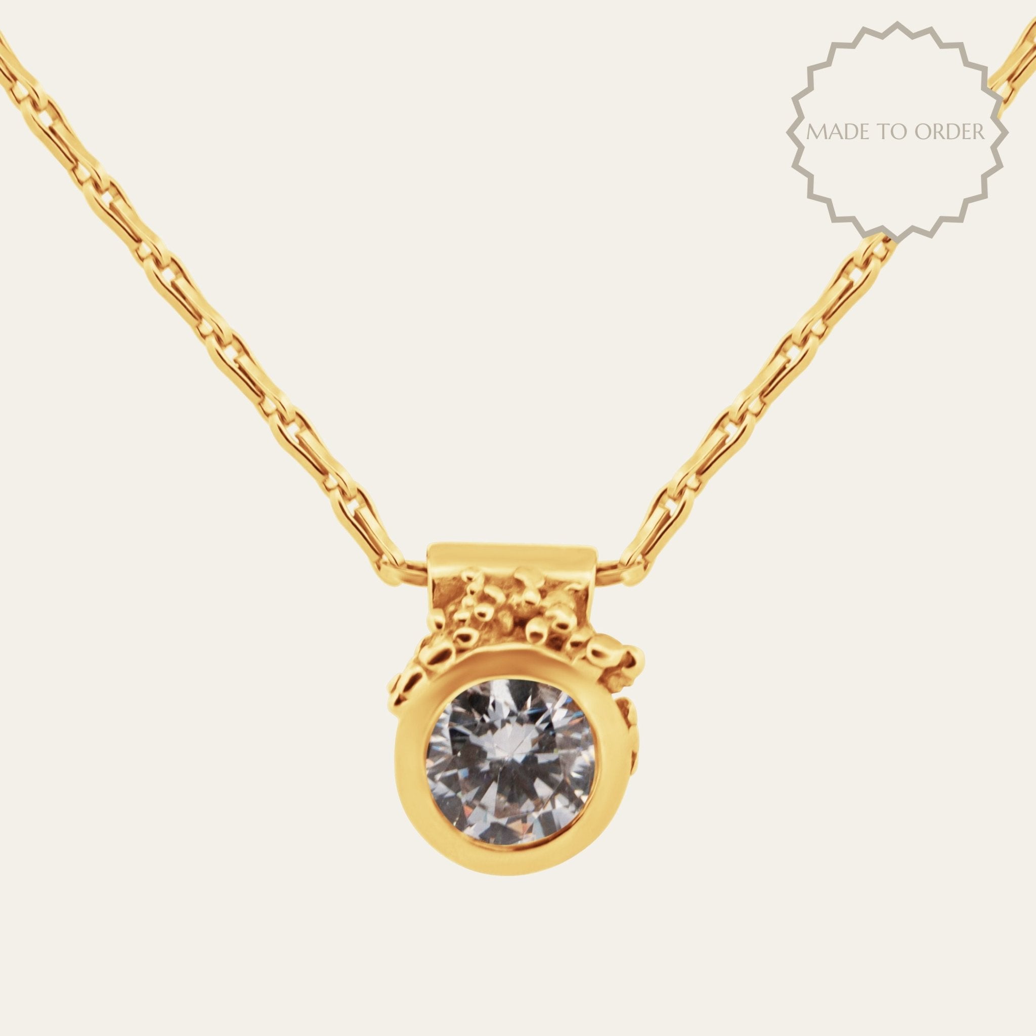 The Stella Necklace - Fine Jewelry Diamond Necklace - Ethical Diamonds - Dainty London