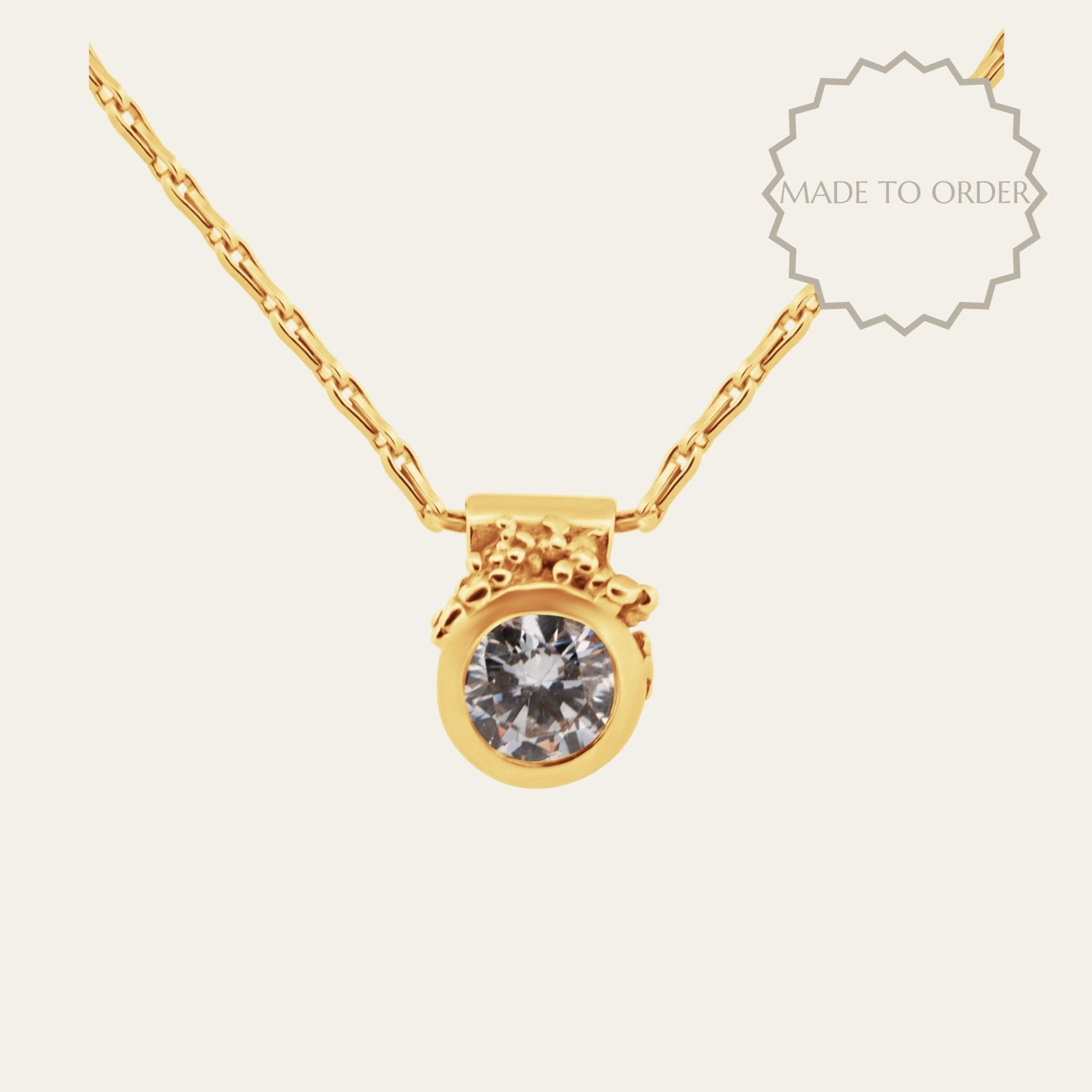 The Stella Necklace - Fine Jewelry Diamond Necklace - Ethical Diamonds - Dainty London