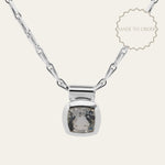 The White Gold Adamas Necklace - Lab-grown Diamond Necklace - Dainty London