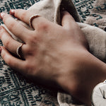 The White Gold Cressida Ring - Diamond Wedding Eternity Bands to fit around Engagement Rings - Dainty London