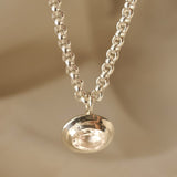 The White Gold Thalassa Necklace - Ethical Diamond Statement Necklace - Dainty London