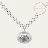 The White Gold Thalassa Necklace - Ethical Diamond Statement Necklace - Dainty London