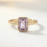 amethyst ring, ocean-inspired jewellery, rustic hammered band, boho gemstone ring, adjustable jewelry, violet gemstone ring, nature inspired gift, everyday boho ring, handcrafted amethyst, gift for her, unique gemstone ring, sea-inspired jewelry, seaside gift