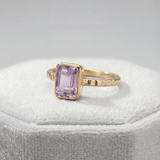 amethyst ring, ocean-inspired jewellery, rustic hammered band, boho gemstone ring, adjustable jewelry, violet gemstone ring, nature inspired gift, everyday boho ring, handcrafted amethyst, gift for her, unique gemstone ring, sea-inspired jewelry, seaside gift