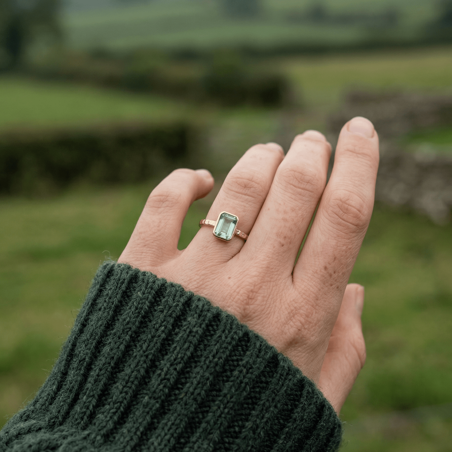 nature-inspired jewellery, ocean jewelry, boho coastal ring, gemstone ring, handmade sea jewelry, beach gift idea, nature lover gift, sea glass jewelry, ocean inspired gift, handcrafted ring, rustic hammered band, summer jewelry, beach wedding gift