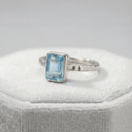 sky blue topaz ring, ocean-inspired jewellery, rustic band ring, adjustable gemstone ring, sea glass style ring, handmade sea jewelry, meaningful gift, beach lover gift, vacation jewelry, boho gemstone ring, sterling silver ring, unique gemstone band, summer accessory