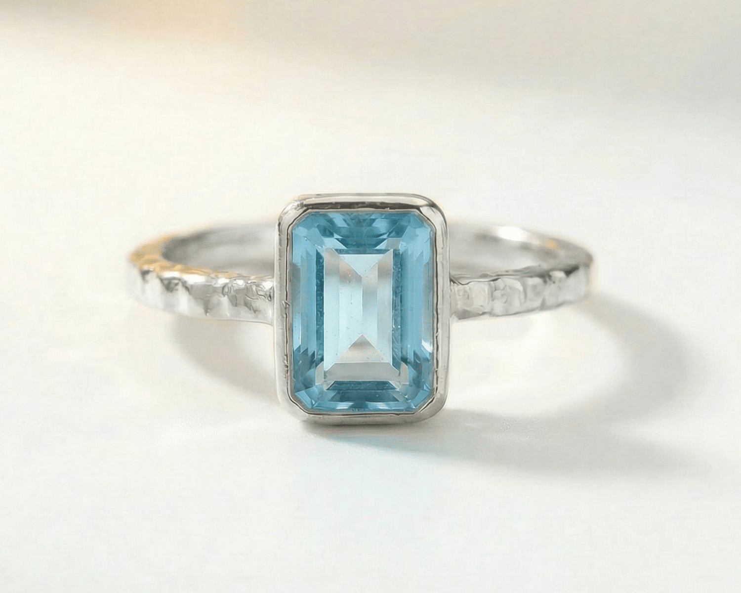 sky blue topaz ring, ocean-inspired jewellery, rustic band ring, adjustable gemstone ring, sea glass style ring, handmade sea jewelry, meaningful gift, beach lover gift, vacation jewelry, boho gemstone ring, sterling silver ring, unique gemstone band, summer accessory