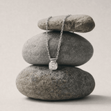 White Gold Diamond Necklace - Adamas - Dainty London