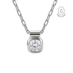 White Gold Diamond Necklace - Adamas - Dainty London
