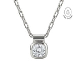 White Gold Diamond Necklace - Adamas - Dainty London