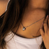 White Gold Diamond Necklace - Adamas - Dainty London