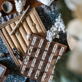 White or Yellow Gold London Blue Topaz Diamond Ring - Roxana - Dainty London