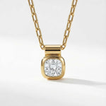 Yellow Gold Diamond Necklace - Adamas - Dainty London