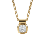 Yellow Gold Diamond Necklace - Adamas - Dainty London