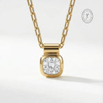 Yellow Gold Diamond Necklace - Adamas - Dainty London