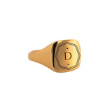 9ct Gold Unisex Personalised Ring - Dainty London