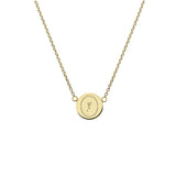 Dainty 9ct Gold Personalised Disc Necklace - Dainty London