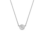 Dainty Silver Personalised Disc Necklace - Dainty London