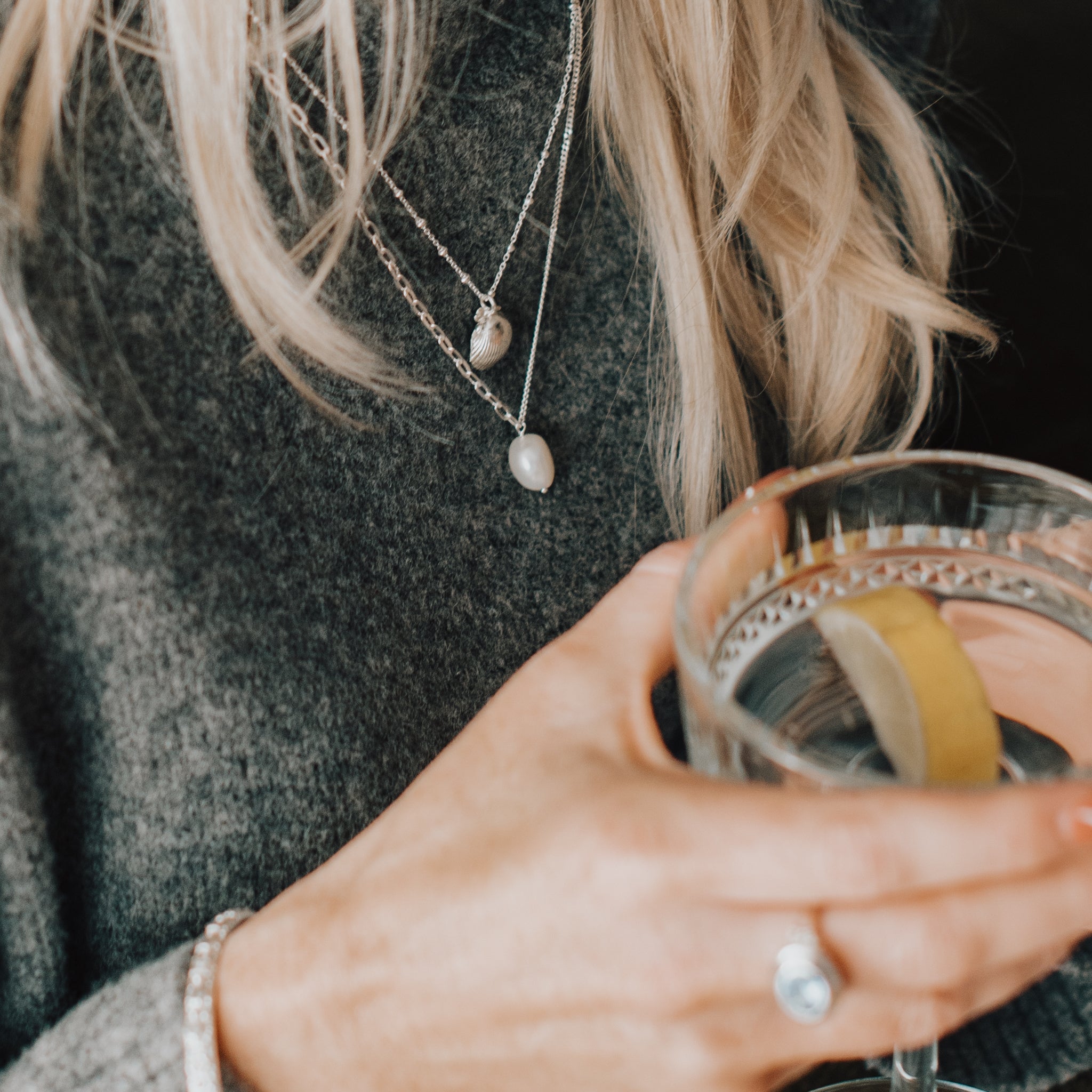 Dainty Silver Seashell Necklace - Dainty London