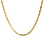 Gold Personalised Snake Chain - Dainty London