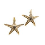 Gold Starfish Studs - Dainty London